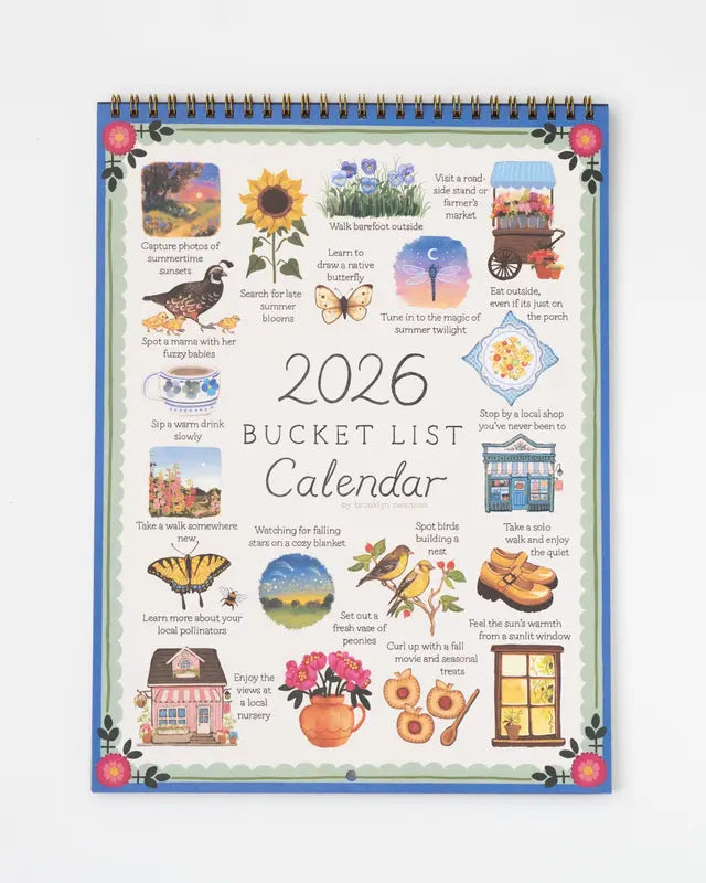 2026 Bucket List Calendar