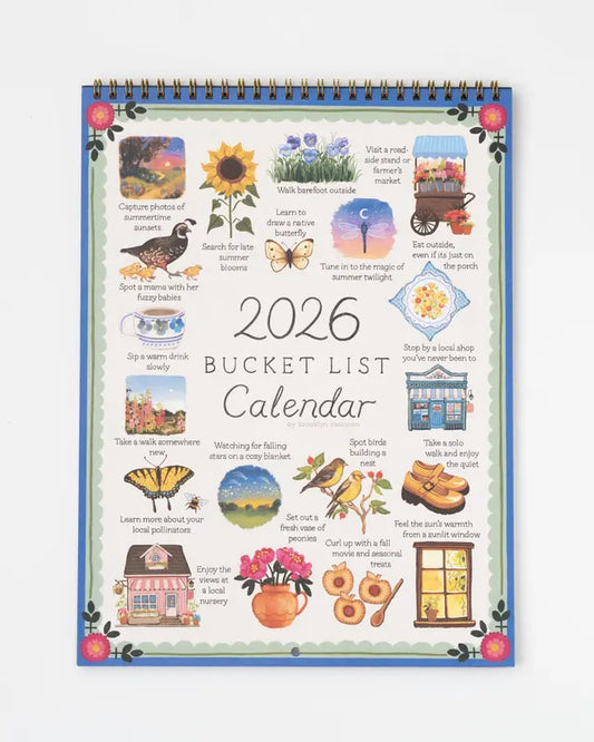2026 Bucket List Calendar